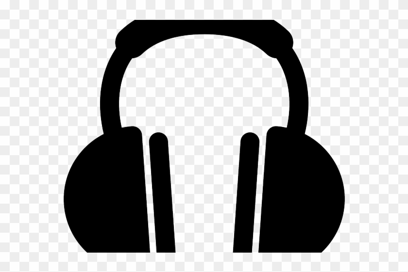 Headphone Clipart Clip Art - Headphone Black And White Png #1405363