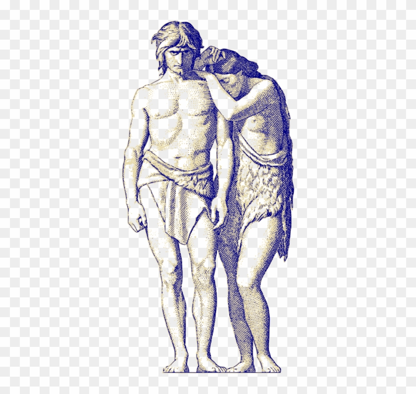 Garden Of Eden Adam And Eve Paradise Forbidden Fruit - Adam And Eve Vector #1405364
