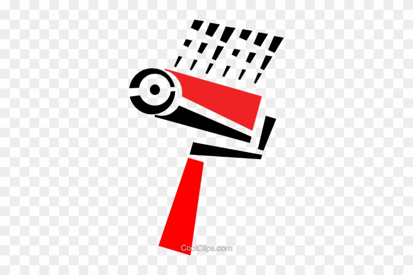 Paint Roller Royalty Free Vector Clip Art Illustration - Circle #1405476