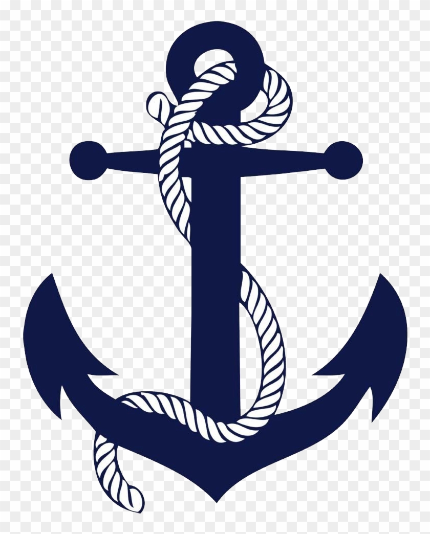 Vector Transparent Library Ship Drawing Art Transprent - Anchor With Rope Logo #1405750