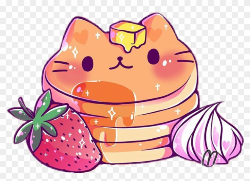Pancakes Pancake Flapjacks Flackjack Strawberry Cat - Pancakes Pancake Flapjacks Flackjack Strawberry Cat #1406390