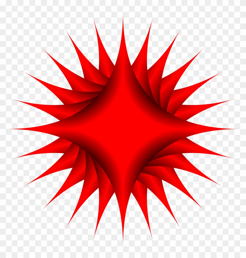 Big Image - Zig Zag Circle Red #1407047