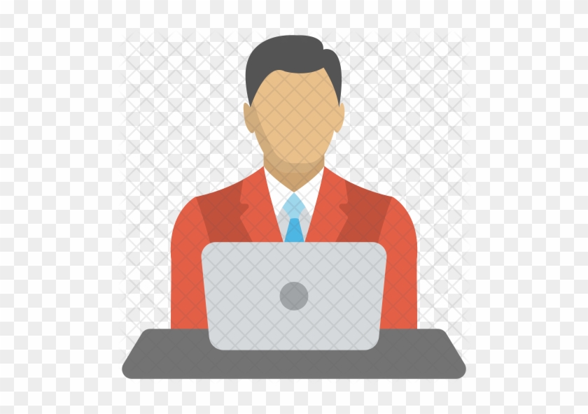Svg Transparent Computer Svg Business Person - Professional With Laptop Icon #1407413