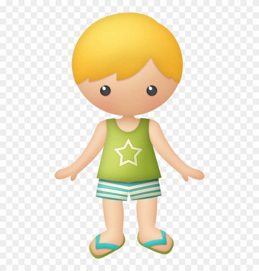 B *✿*tropical Family Clipart, Summer Clipart, Birthday - Boy In Beach Clipart #1408119