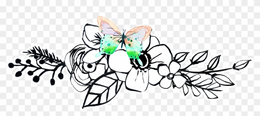 Pink Green Butterfly Transparent Flower Decoration - Green #1408292