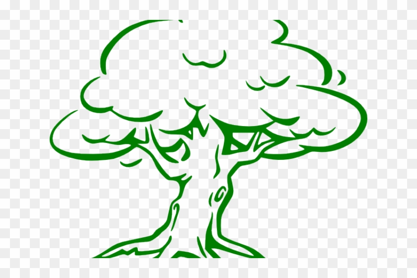 Oak Tree Clipart - Black And White Clip Art Trees #1409177