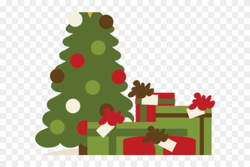 Christmas Tree Clipart Scrapbook - Presents Under Christmas Tree Clipart #1409492