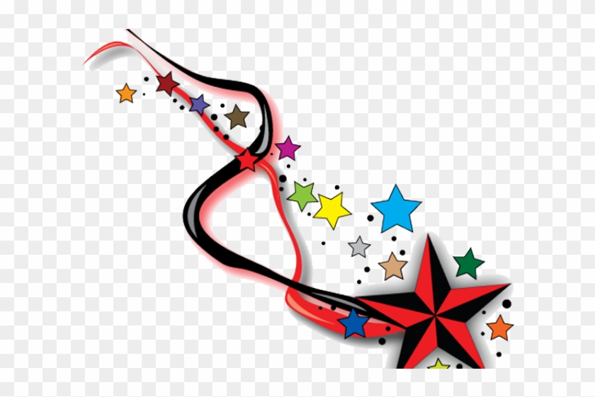 Falling Stars Clipart Single Star - Star Tattoos On Side #1409555