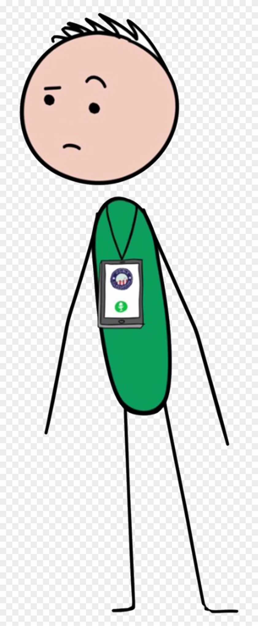 Stick Man Looking Interested At Resources Section - Resource #1409792