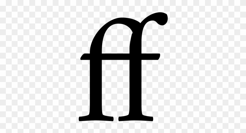 Free Ligature Ff - Ff Png #1409874