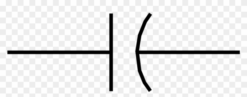 Component Capacitor Circuit Symbol On Clipart Rsa Iec - Electronic Symbol #1409993