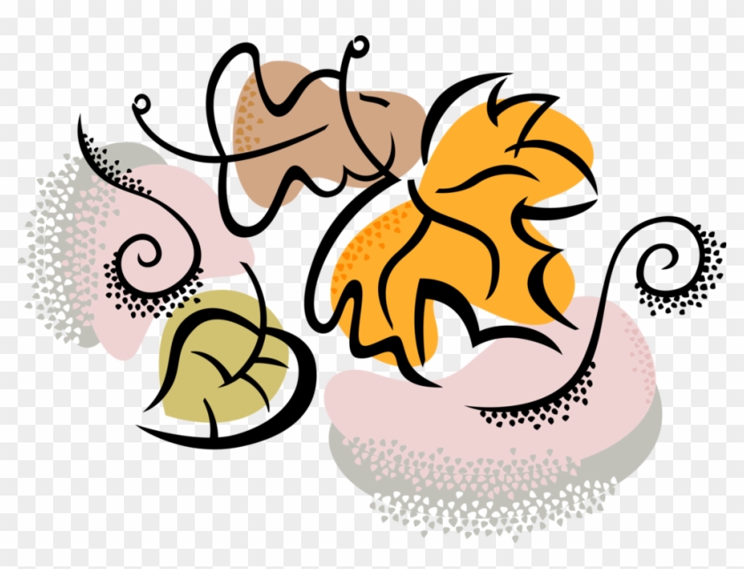Vector Illustration Of Change Of Seasons Autumn Fall - Kindergarten #1410134