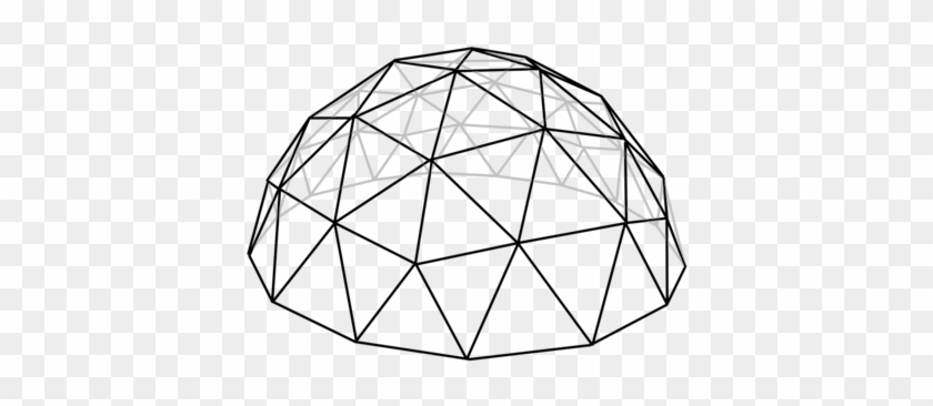 Geodesic Dome Drawing Jungle Gym - Dome Clip Art #1410324