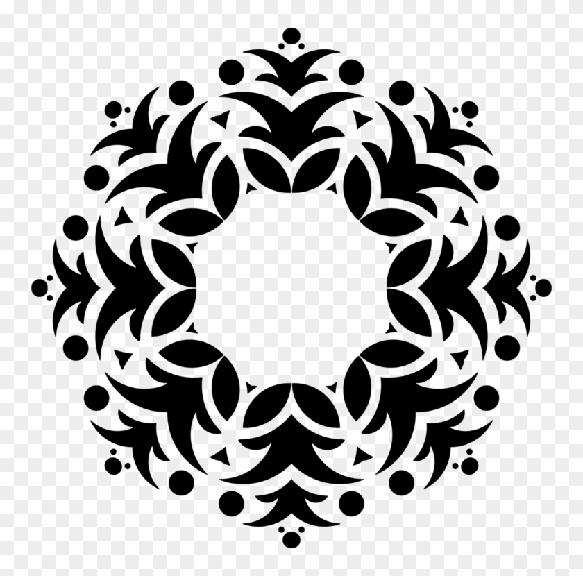 Leaf Floral Design Black - Design #1410480