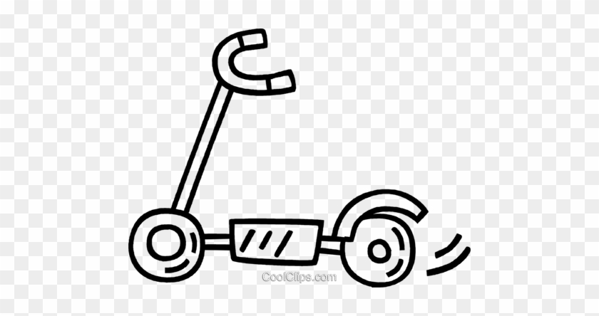 Scooter Royalty Free Vector Clip Art Illustration - Scooter Royalty Free Vector Clip Art Illustration #1410718