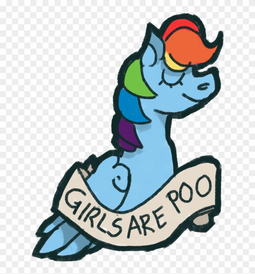 Weepysheep, Mouthpiece, Old Banner, Rainbow Dash, Rude - Cartoon #1410932