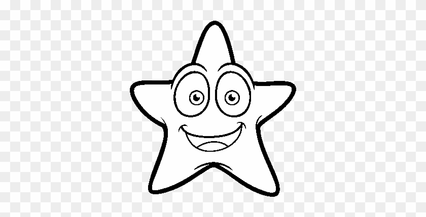 Drawing Starfish Face - Desenhos De Estrela Do Mar Para Colorir #1411057