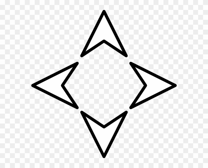 Free Vector Plain Direction Arrows Clip Art - Arrows In 4 Directions #219523