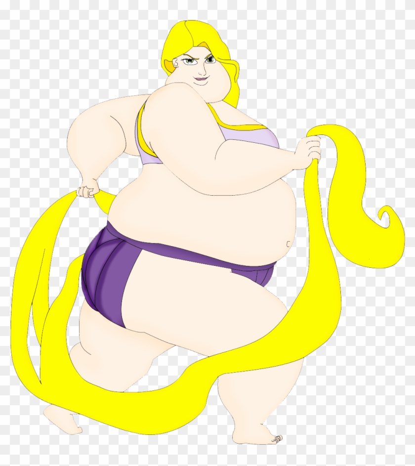 Sumo Rapunzel By Artist-srf - Cinderella Elsa Rapunzel Merida Ssbbw #219550