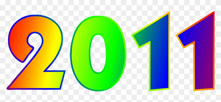 This Free Clip Arts Design Of 2011 Rainbow Sign - 2011 Clipart #220228