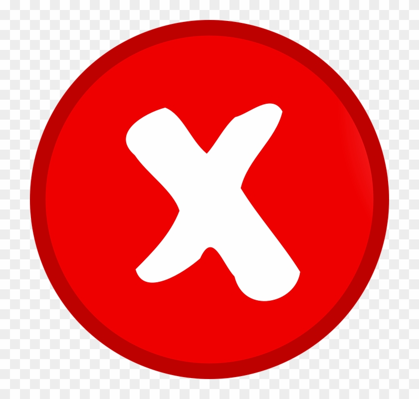 Small Red X Mark Clip Art At Clkercom Vector Online - Dollar Sign Icon Red #220357