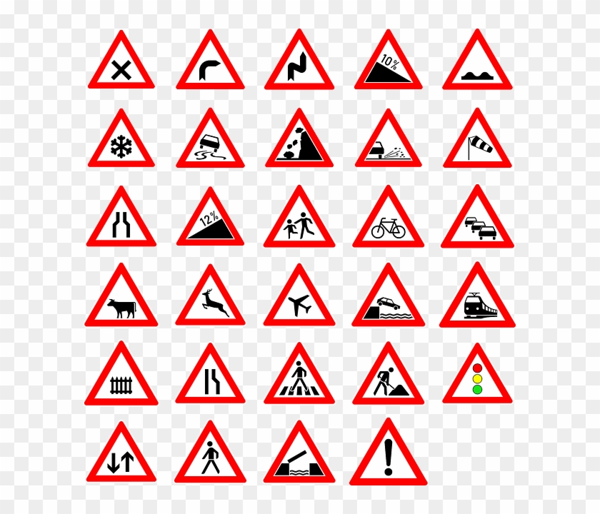 Sign, Signs, Symbols, Traffic, Road, Street, German - Road Signs Meaning Philippines #220563