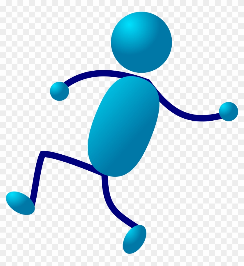 Stick Man Throw Clip Art At Clkercom Vector - Stick Man Running #220752