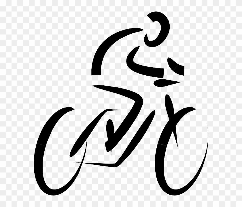 Cycles Symbol, Cartoon, Bikes, Transportation, Cycle, - Fahrradfahrer Clipart #220783