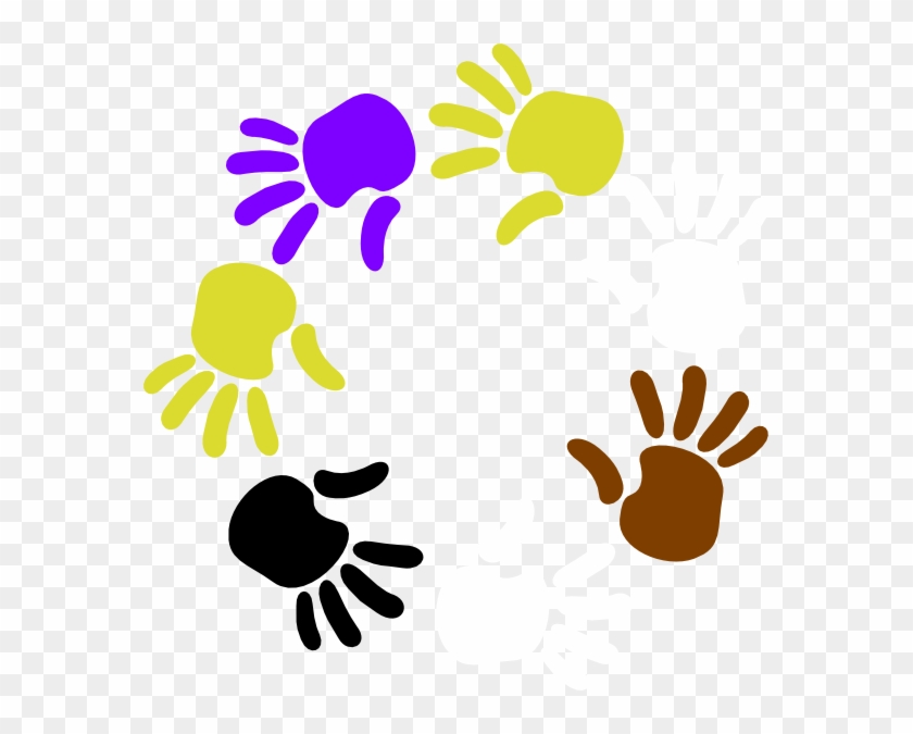 Circle Of Hands Svg Clip Arts 576 X 595 Px - Clipart School Png Hd #221246