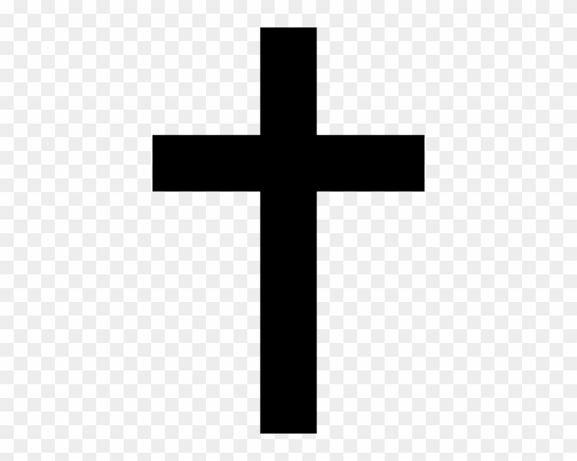 Black Cross Svg Clip Arts 396 X 592 Px - Christianity Cross #221314