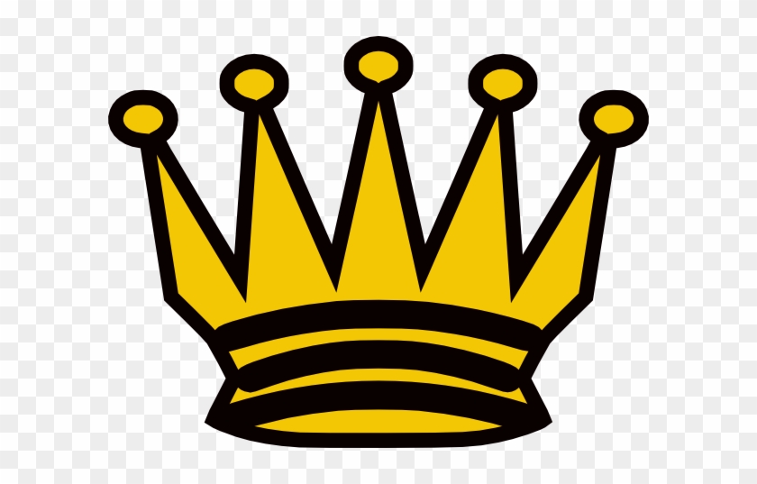 Black And Yellow Crown Clip Art - Yellow Cartoon Crown #221423