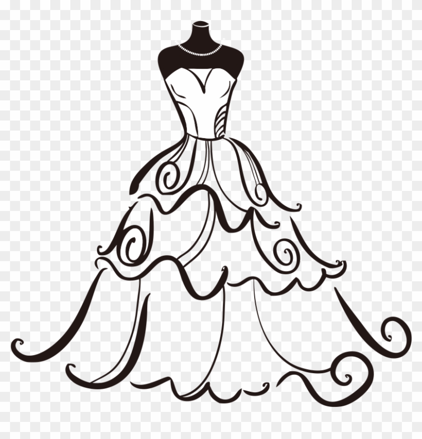 Wedding Dress Bride Clip Art - Bride Clip Art #221462