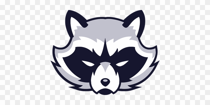 Animal Face Logo Raccoon Vicious Wild Logo - Raccoon Clipart #221753