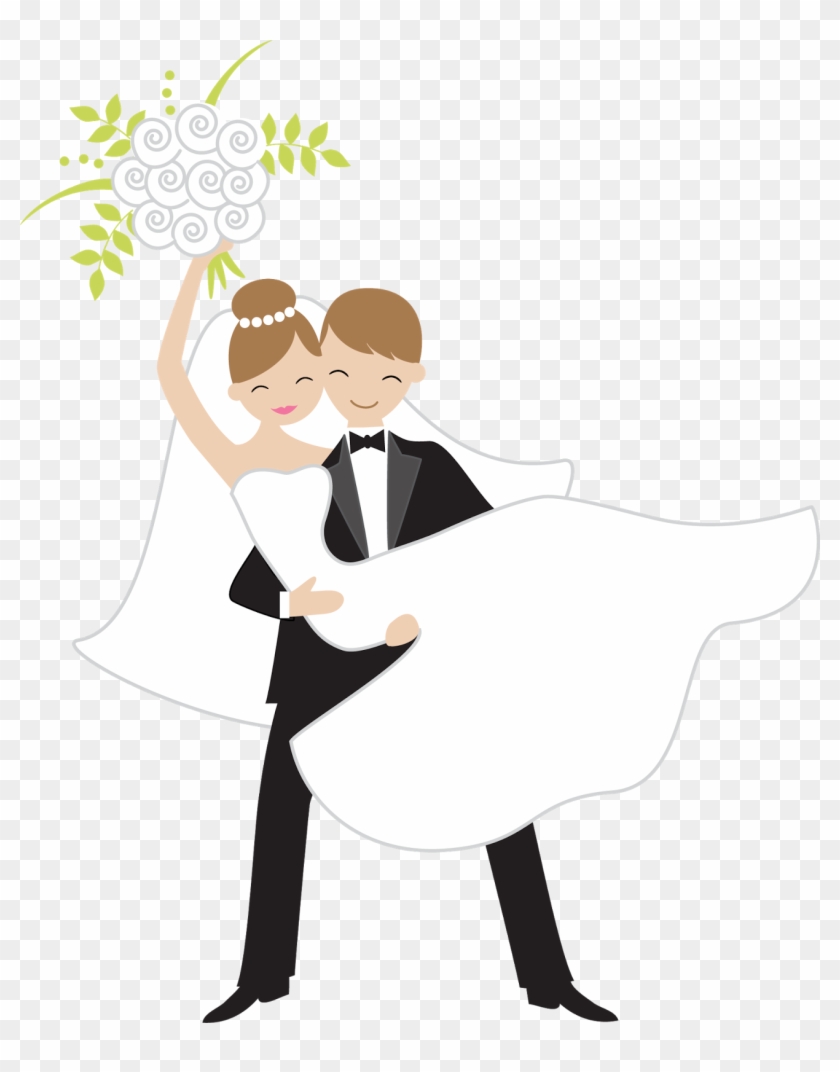 Bride Throwing The Bouquet - Bride And Groom Stickers #221801