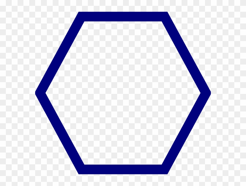 Blue Hexagon Hi - Hexagon Clipart #221923