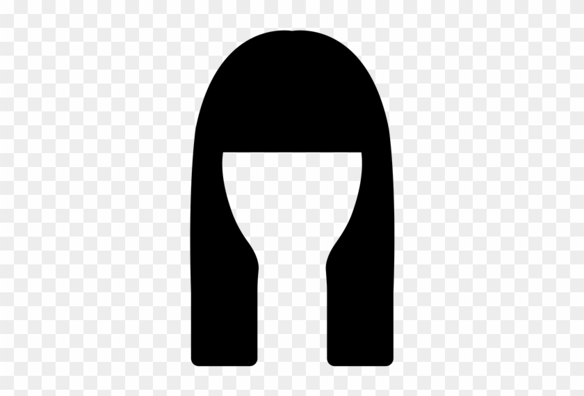 Black Hair Image - Bangs Clipart #222299