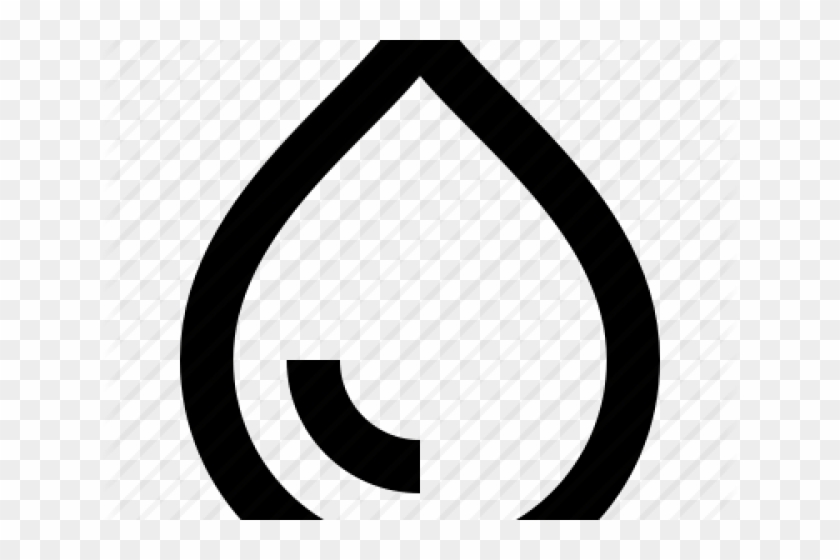 Drawn Water Droplets Black And White - Circle #1411790
