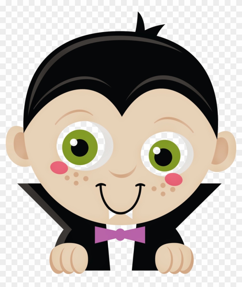 Cute Halloween Vector Free Png Image - Cute Halloween Dracula Clipart #1412077
