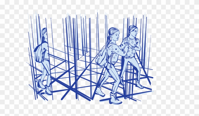 Mirror Maze - Maze Of Mirrors Drawing #1413306