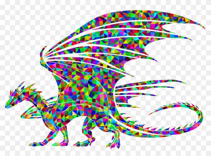 Dragon Computer Icons Triquetra Computer Graphics - Regenbogen Farbige Pferdekopf-prismatische Kunst Mauspads #1413736