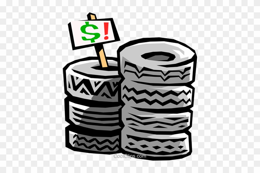Tires Royalty Free Vector Clip Art Illustration - Clip Art Gulong #1413996