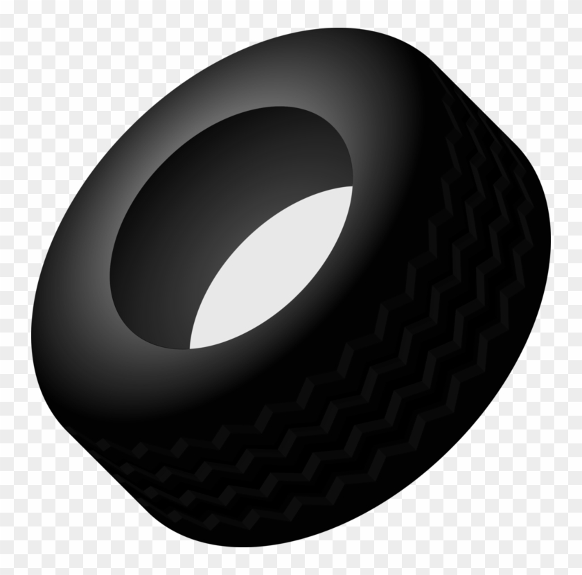 Car Tire Rim Wheel - Clip Art Black Objects #1414020