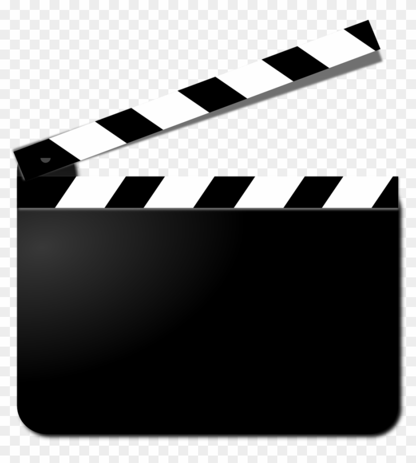 Movie Clapper Clip Art Clipart Clapperboard Film Clip - Movie Clapper Board Shower Curtain #1414069