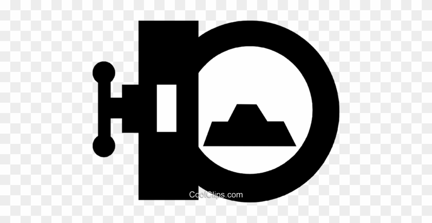 Bank Vault Royalty Free Vector Clip Art Illustration - Circle #1414167