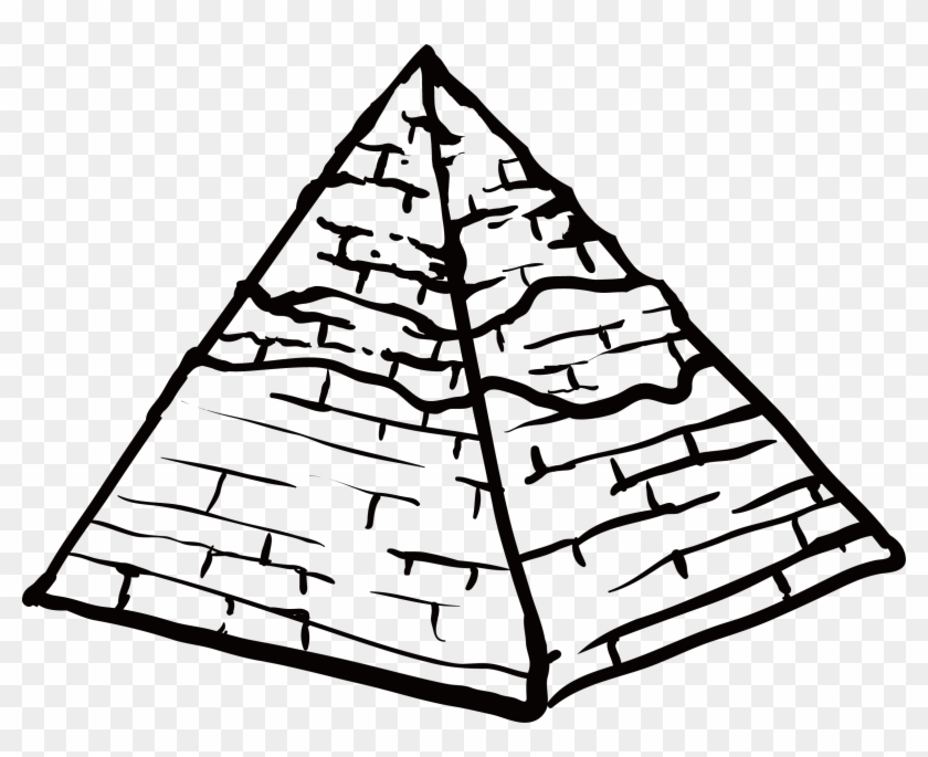 Egyptian Pyramids Giza Ancient - صورة هرم ابيض واسود #1414179