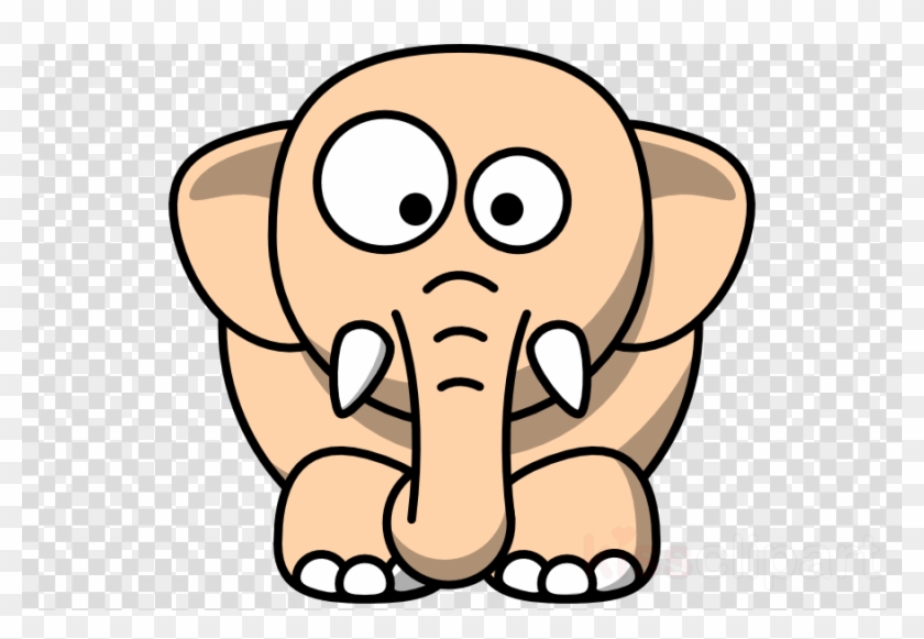 Clip Art Animals Black And White Clipart Black And - Elephant Cartoon Outline #1414283