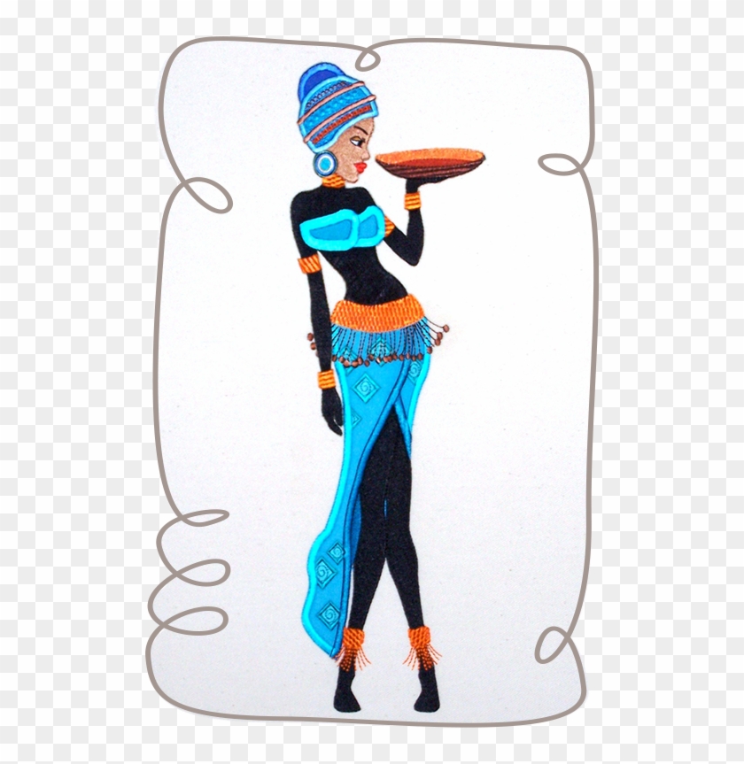 Gabi African Lady - Cartoon #1414683