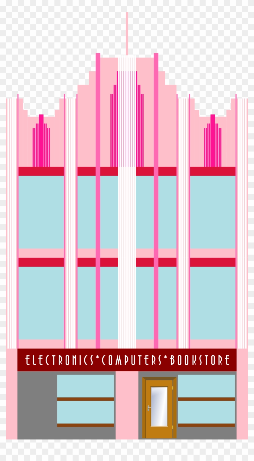 Building Art Deco Storey - Clip Art #1414823