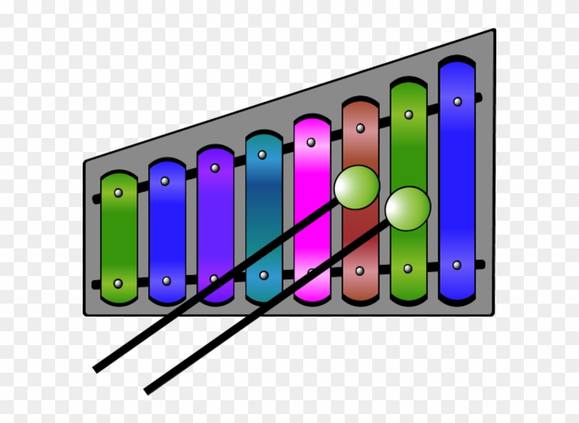 Xylophone Colourful - Xylophone Clip Art #1414859