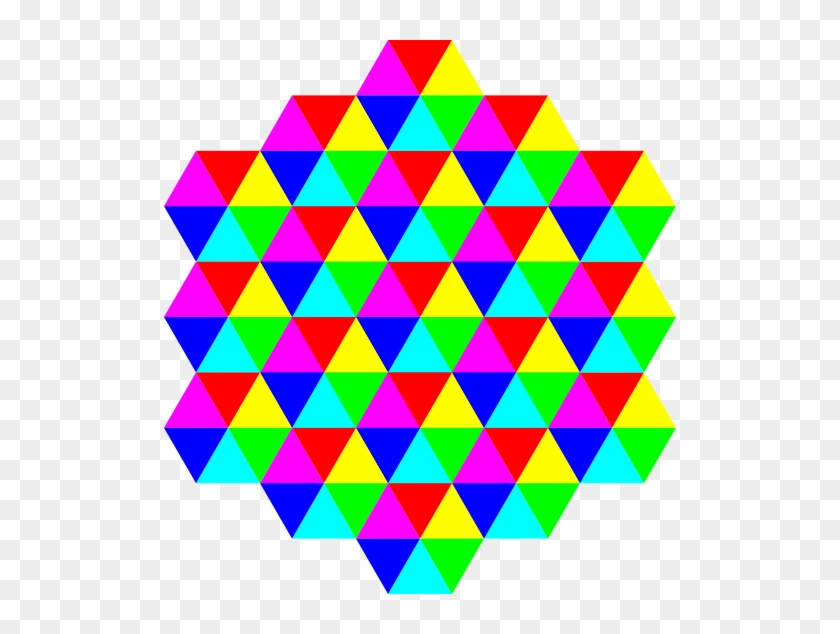 Triangle Tessellation 6 Color - Tessellation Art Math #1414945